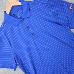 Monterey Club Polo Shirt Men's Blue Medium Jackson National Golf Club Striped